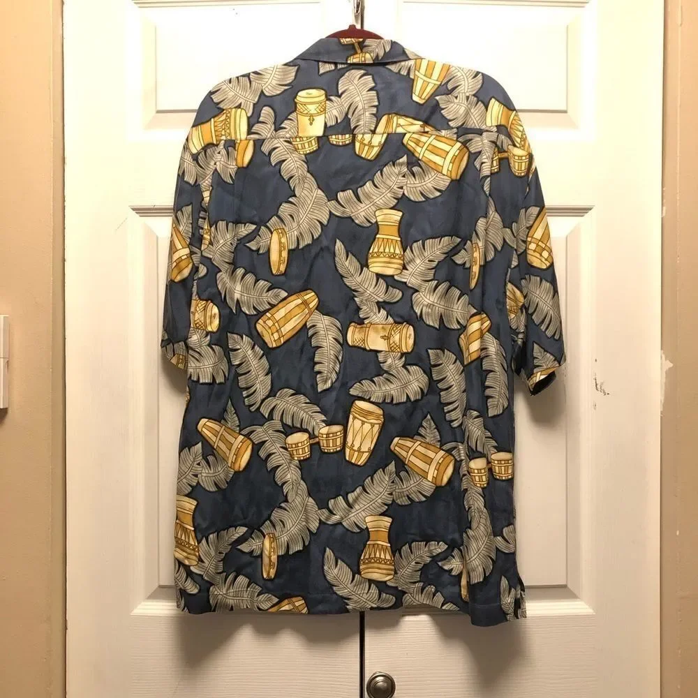 Vintage Tommy Bahama Silk Aloha Hawaiian Shirt